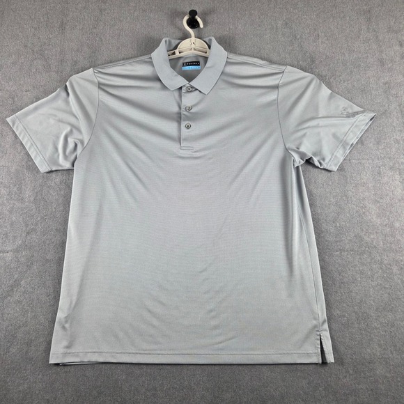 PGA Tour Other - PGA Tour Mens XL Gray Short Sleeve Performance Golf Polo Shirt Textured Active